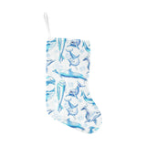 Watercolor dolphin pattern Christmas Stocking