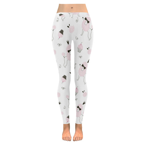 Poodle dog rose cake pattern Women's Legging Fulfilled In US
