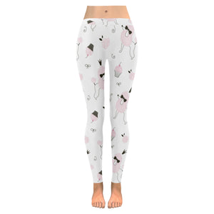 Poodle dog rose cake pattern Women's Legging Fulfilled In US