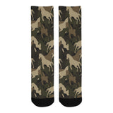 Horse Camouflage Pattern Crew Socks