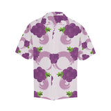 Cute Grape pattern Men's All Over Print Hawaiian Shirt