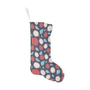 dragon fruits dark blue background Christmas Stocking