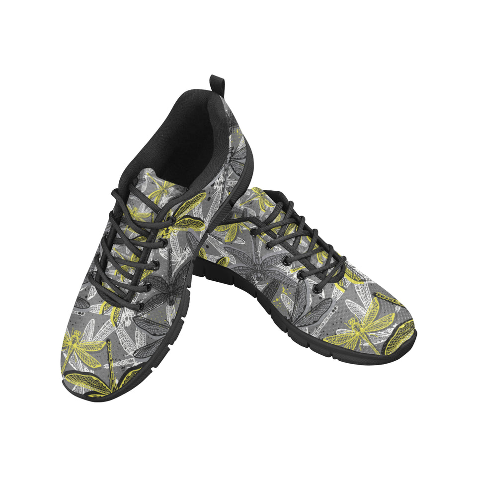 Hand drawn dragonfly pattern Men's Sneaker Shoes