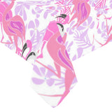 Pink flamingo flower pattern Tablecloth