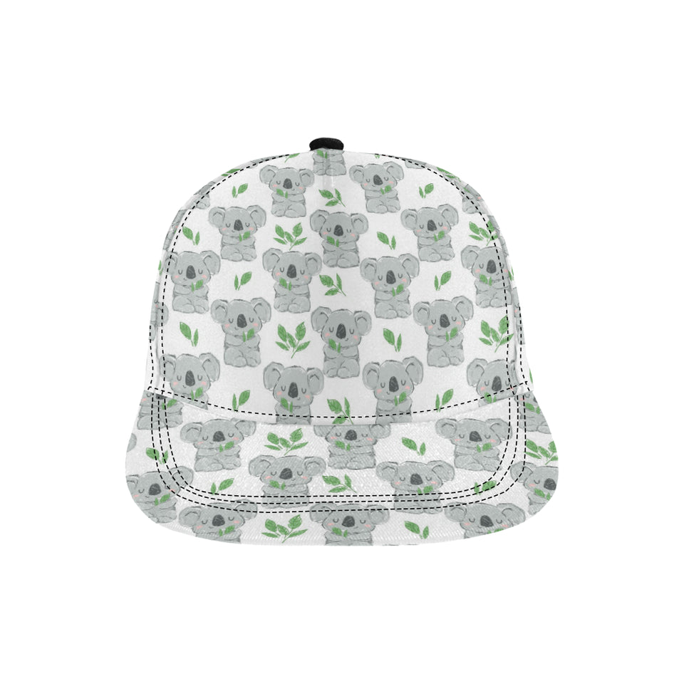 Hand drawn Koala leaves pattern All Over Print Snapback Cap