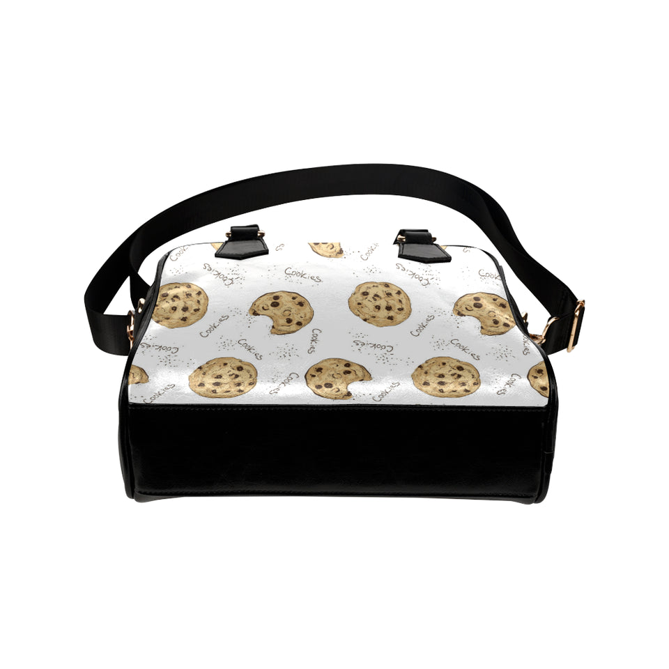 Sketch style cookie pattern Shoulder Handbag