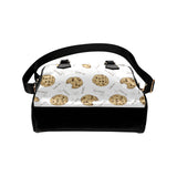 Sketch style cookie pattern Shoulder Handbag