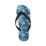 Shark hand drawn Unisex Flip Flops