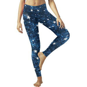 Night sky star pattern Women's Legging Fulfilled In US