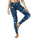 Night sky star pattern Women's Legging Fulfilled In US