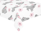 Watercolor cute rabbit pattern Tablecloth