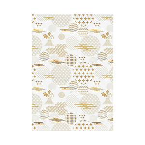 Beautiful gold japanese pattern House Flag Garden Flag