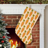 Carrot Pattern Print Design 04 Christmas Stocking