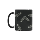 Hand drawn boomerang Australian aboriginal ornamen Morphing Mug Heat Changing Mug