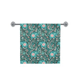 Elephants jungle pattern Bath Towel