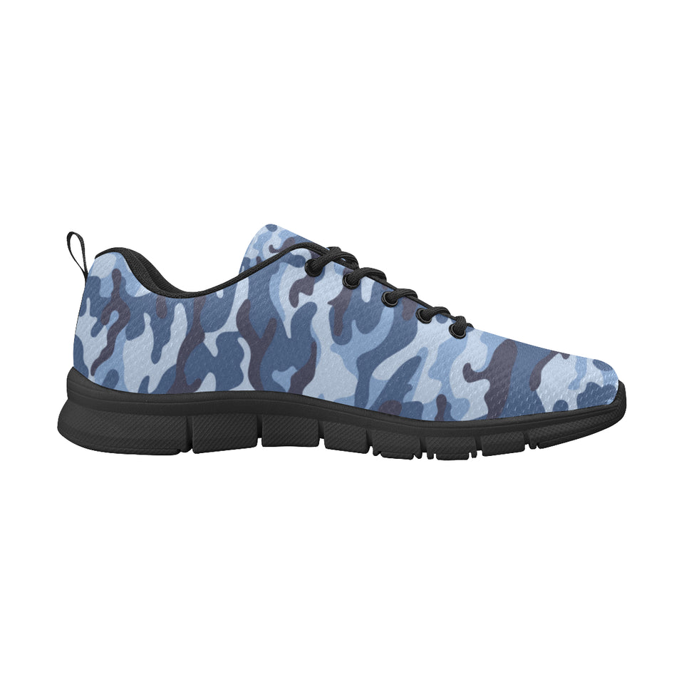 Blue camouflage pattern Men's Sneaker Shoes