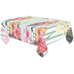 Colorful orchid flower pattern Tablecloth