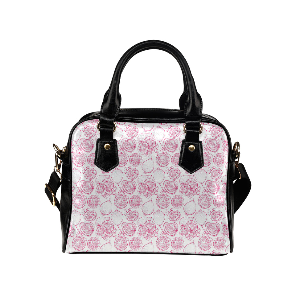 Sketch guava pattern Shoulder Handbag