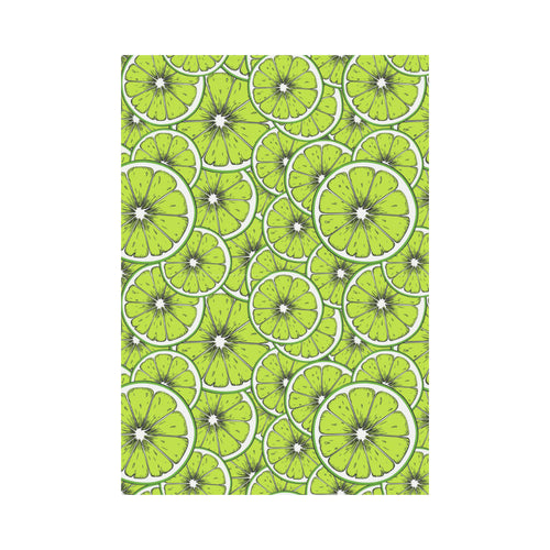 Slices of Lime design pattern House Flag Garden Flag