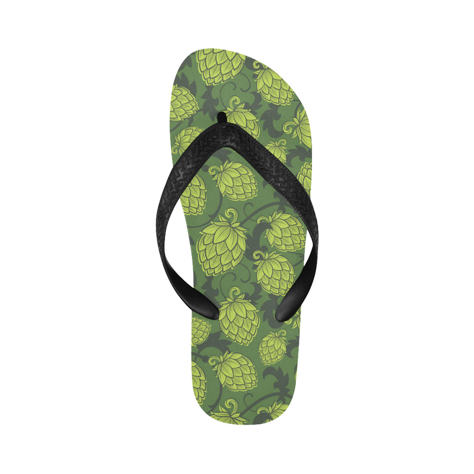 Hop pattern Hop cone background Unisex Flip Flops