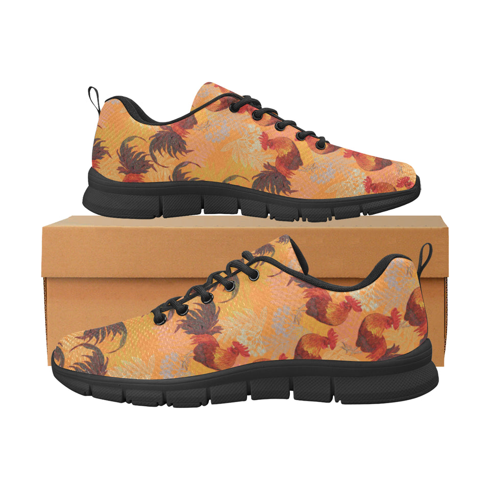 red rooster chicken cock pattern Men's Sneaker Shoes