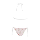 Cute Shiba Inu Dog Apple pattern Sexy Bikinis Two-Piece Swimsuits