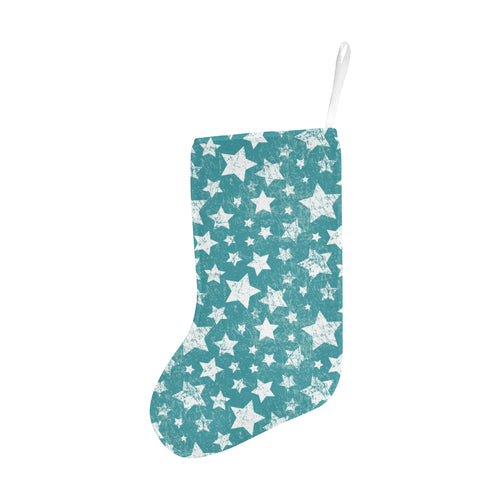 Vintage star pattern Christmas Stocking