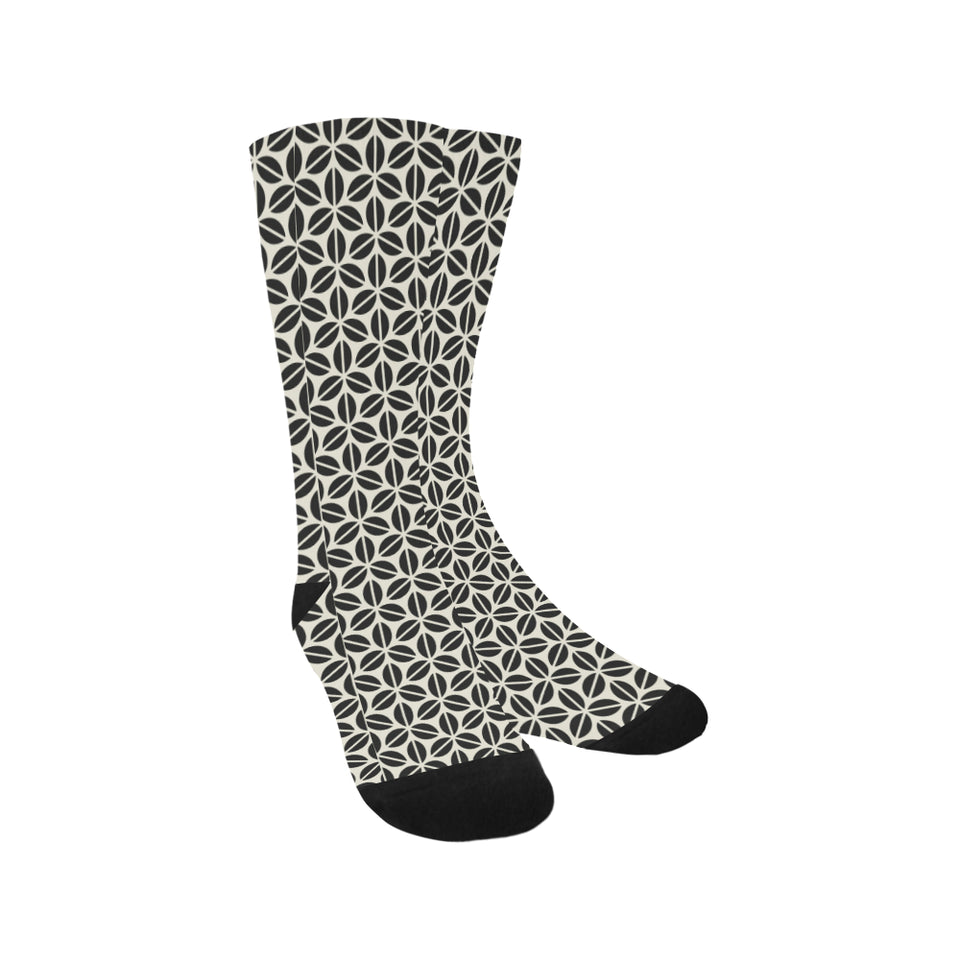 Coffee bean abstract modern pattern Crew Socks