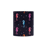 Watercolor colorful seahorse pattern Morphing Mug Heat Changing Mug