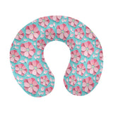 3D sakura cherry blossom pattern U-Shaped Travel Neck Pillow