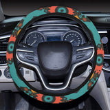 Gear Pattern Print Design 01 Car Steering Wheel Cover