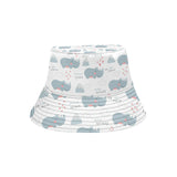 cute rhino heart pattern Unisex Bucket Hat