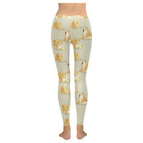 Cute fat shiba inu dog pattern Women's Legging Fulfilled In US