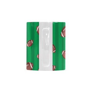 American football ball field background Classical White Mug (Fulfilled In US)