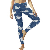 Cute white baby sea lion seal pattern Women's Legging Fulfilled In US