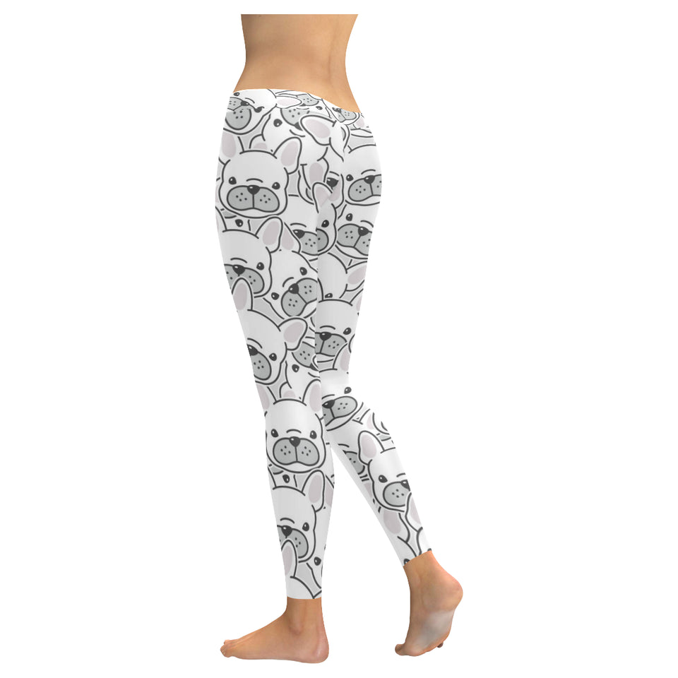 Cute french bulldog head pattern Women's Legging Fulfilled In US