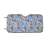 Popcorn Pattern Print Design 01 Car Sun Shade