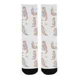 Cute sea otters pattern Crew Socks