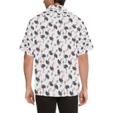 Ostrich Pattern Print Design 02 Men's All Over Print Hawaiian Shirt (Model T58)