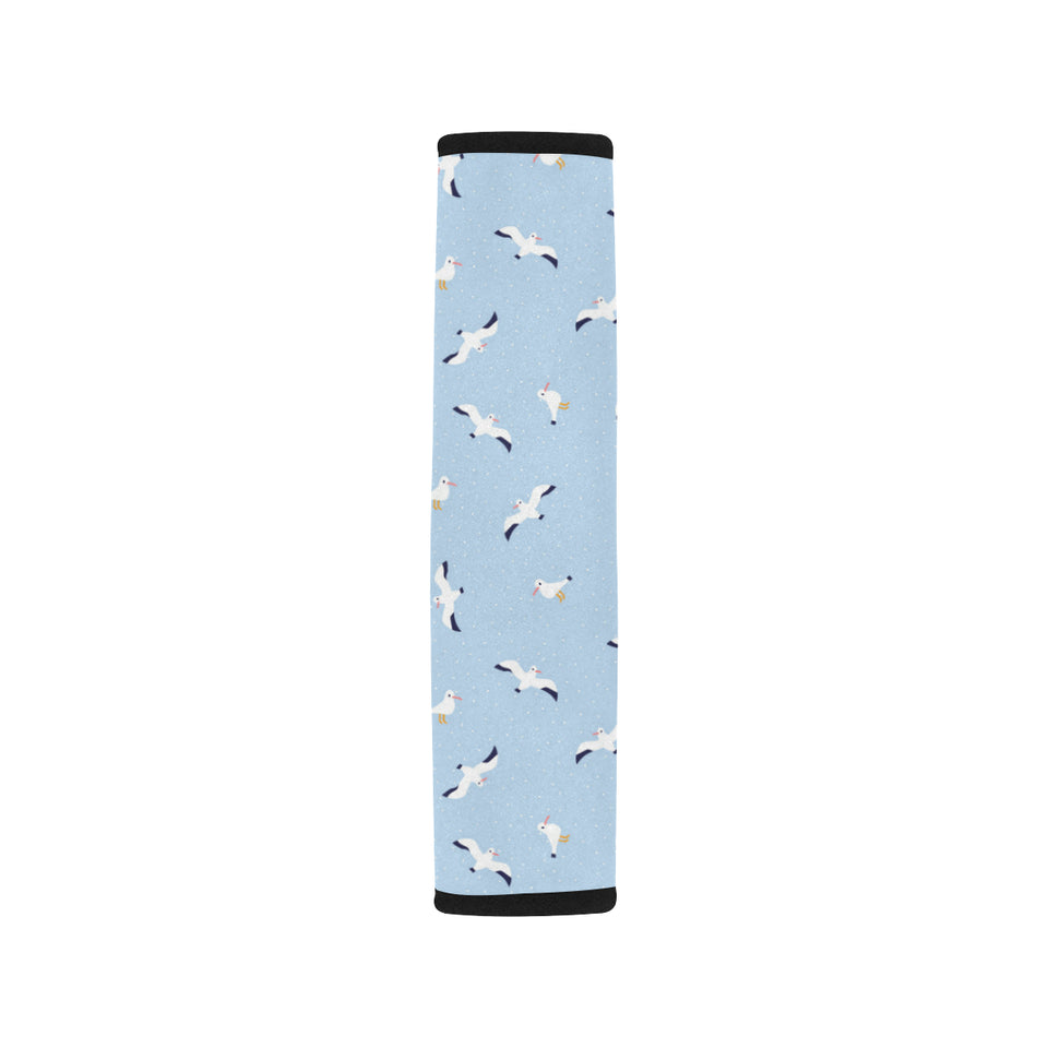 Seagull Pattern Print Design 02 Car Seat Belt Cover