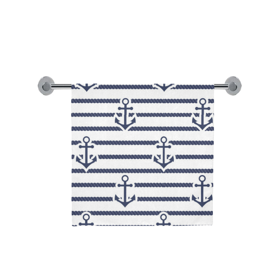 Anchor rope nautical pattern Bath Towel