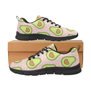 Avocado heart pink background Men's Sneaker Shoes