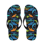 Colorful shark Unisex Flip Flops