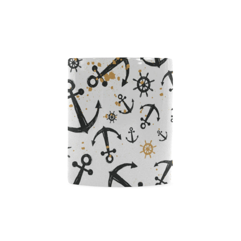 Anchors Rudders pattern Classical White Mug (Fulfilled In US)