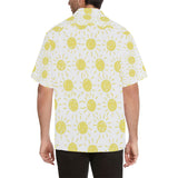 hand drawn sun pattern Men's All Over Print Hawaiian Shirt