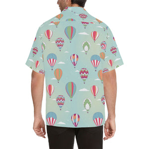 Hot Air Balloon design Pattern Men's All Over Print Hawaiian Shirt