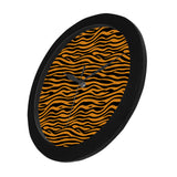 Bengal tigers skin print pattern background Elegant Black Wall Clock