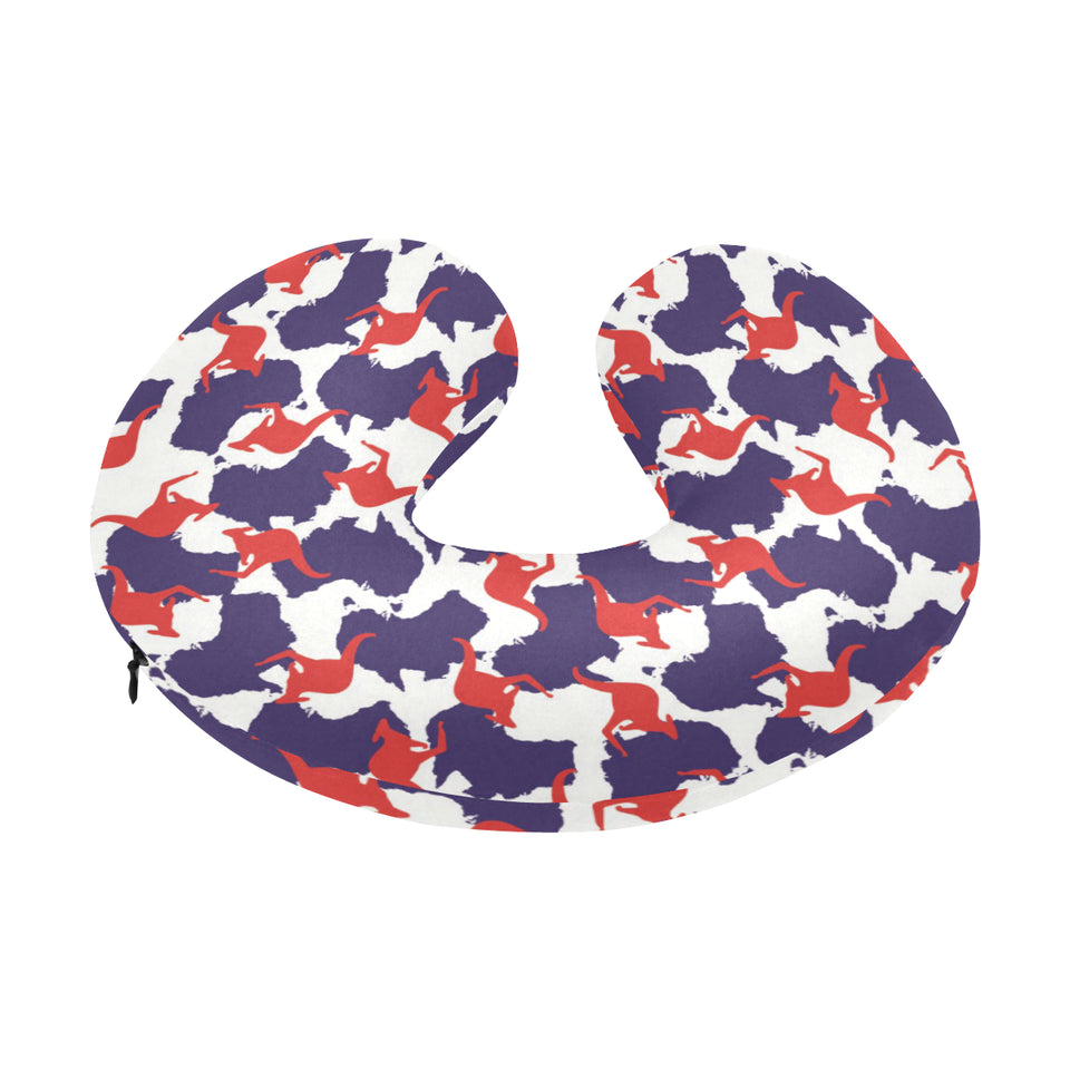 Kangaroo Australian pattern U-Shaped Travel Neck Pillow