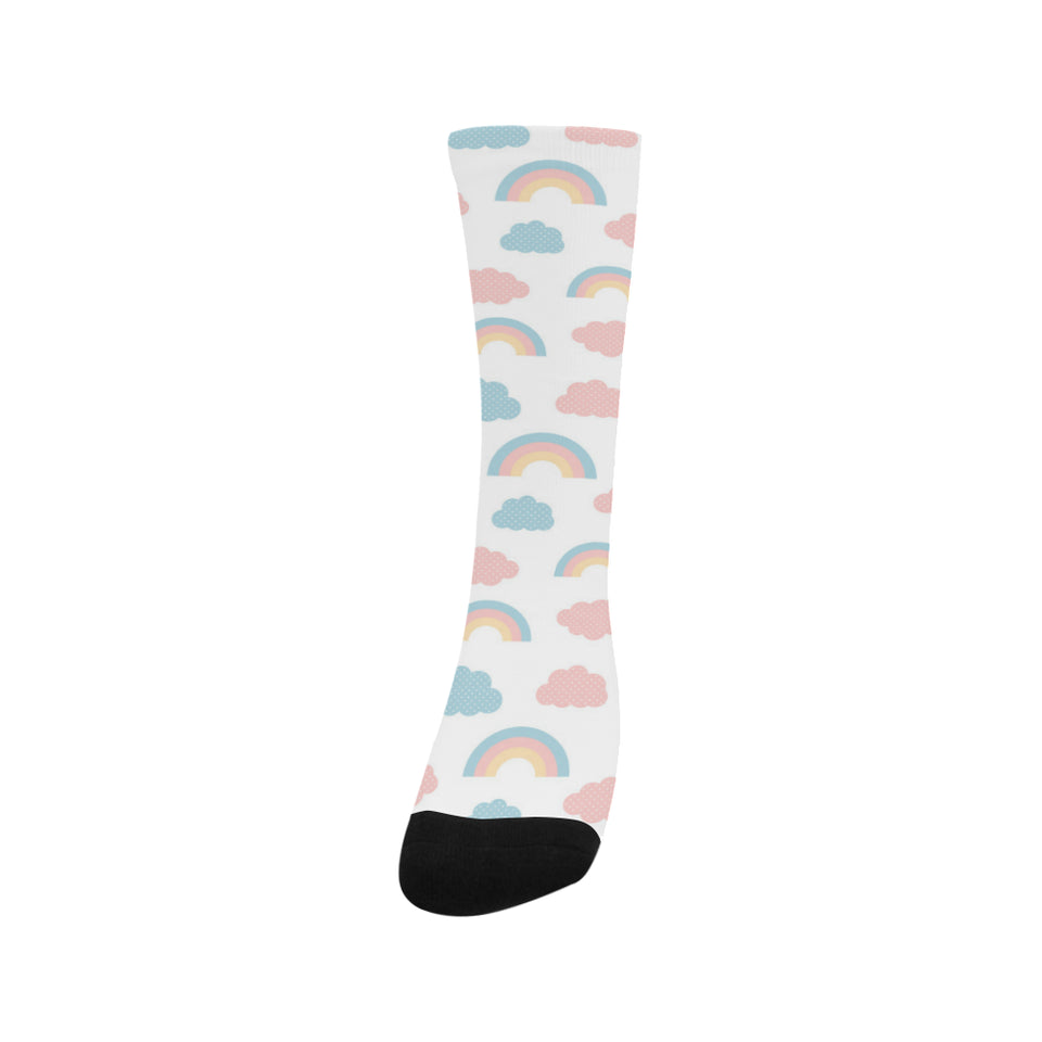 Cute rainbow clound pattern Crew Socks