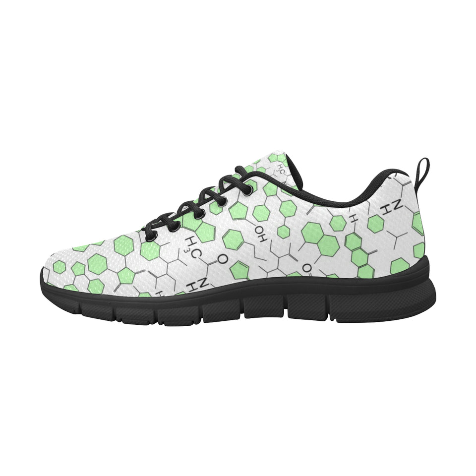 Chemistry Periodic Table Pattern Print Design 03 Men's Breathable Sneakers ( Model 055)